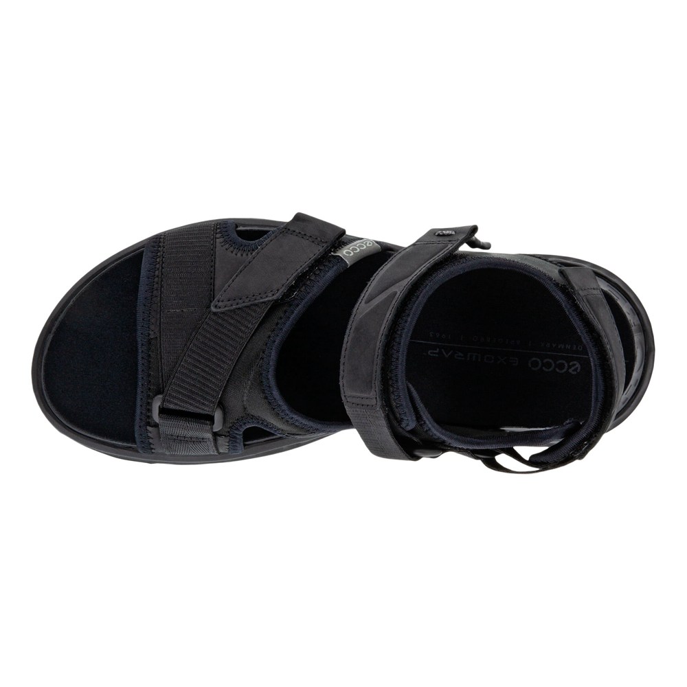 Sandalias Hombre - ECCO Exowrap 3S Velcro - Negros - RBI913027